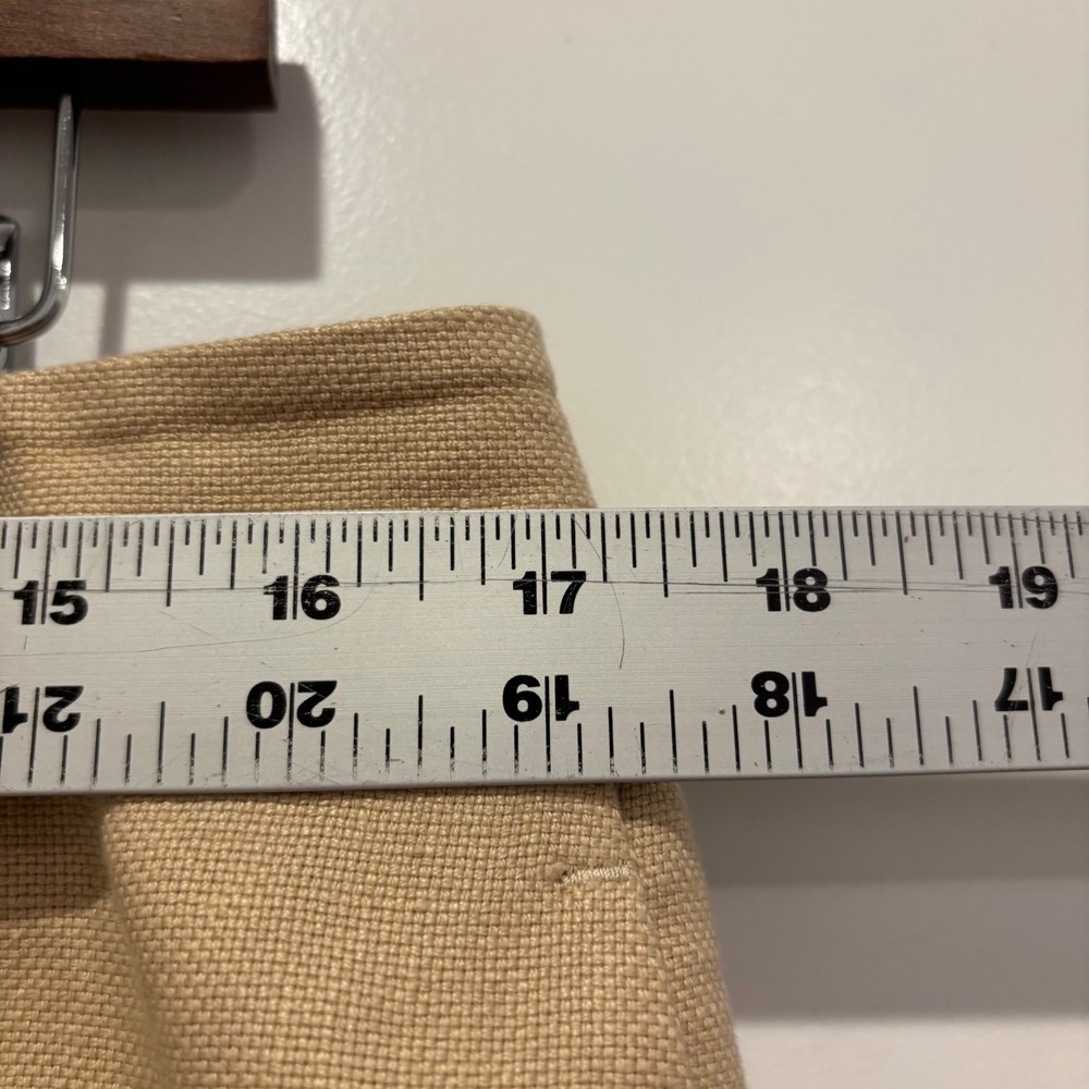 Lafayette 148 New York Tan Linen Wide Leg Trousers High Rise Pants Size 12 - Picture 4 of 6